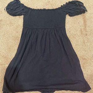 Forever 21 Black Mini Off The Shoulder Dress